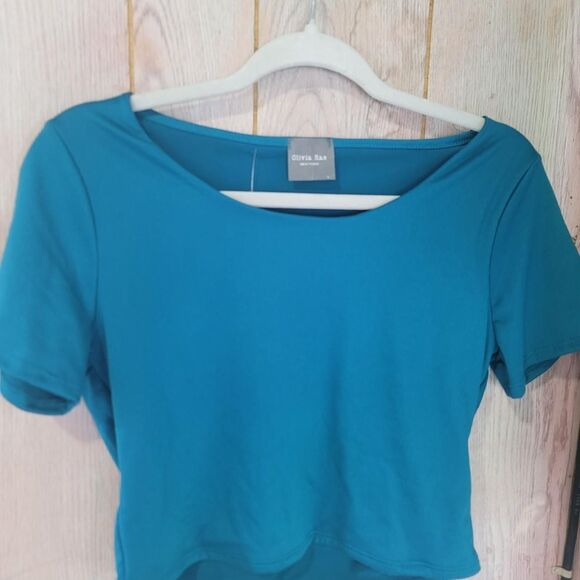 Olivia Rae New York Women's Blue Crop-top -- NWOT, Unworn - Picture 3 of 3